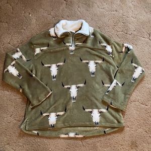 Cow skull sweater
